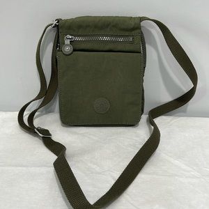 KIPLING El Dorado Crossbody small pouch bag olive green